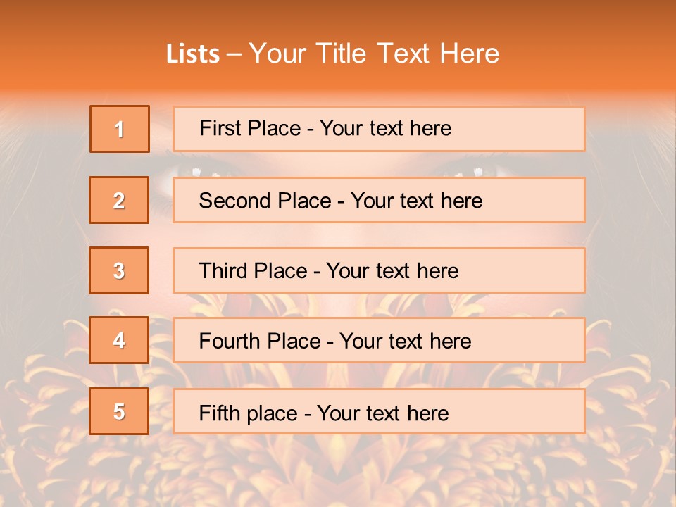 Mysterious Woman Eyes PowerPoint Template