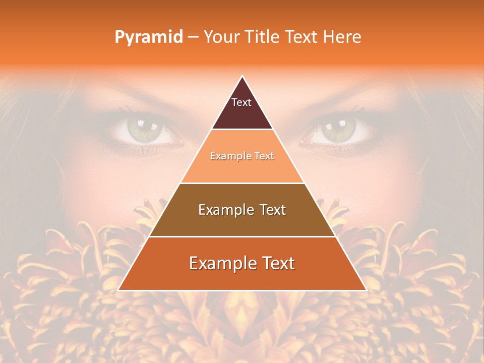 Mysterious Woman Eyes PowerPoint Template