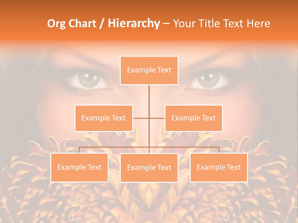 Mysterious Woman Eyes PowerPoint Template