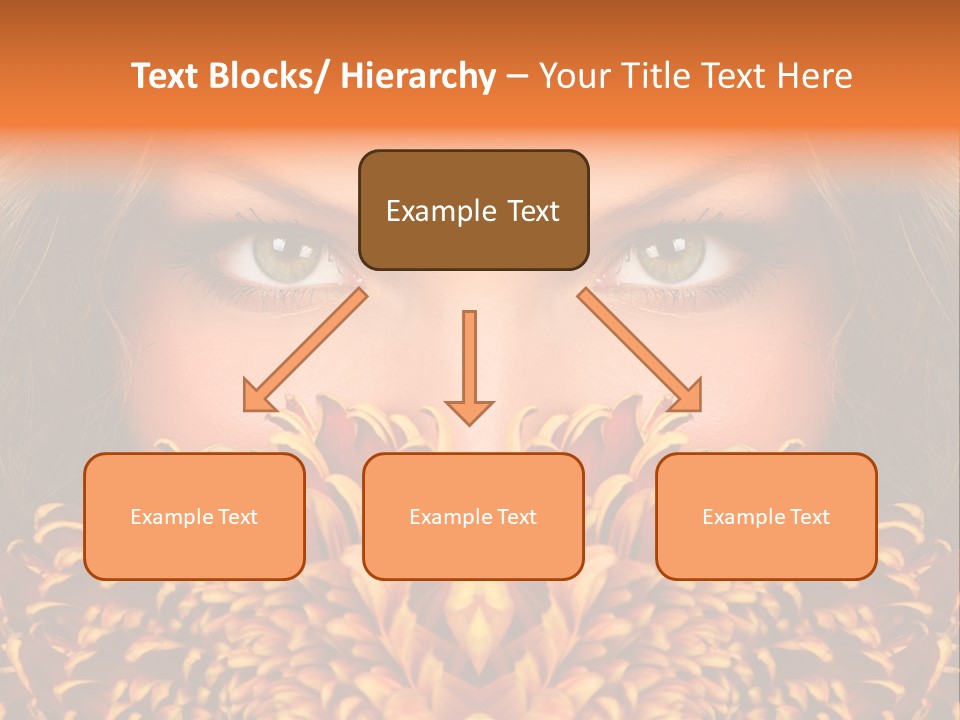 Mysterious Woman Eyes PowerPoint Template