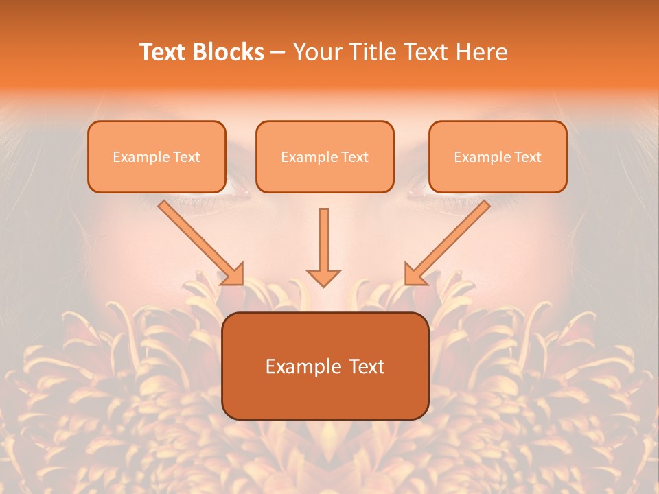 Mysterious Woman Eyes PowerPoint Template
