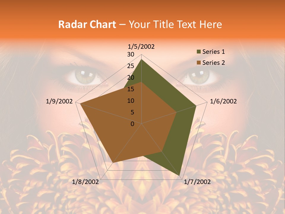 Mysterious Woman Eyes PowerPoint Template
