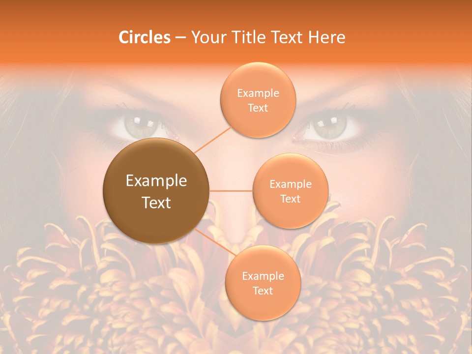 Mysterious Woman Eyes PowerPoint Template