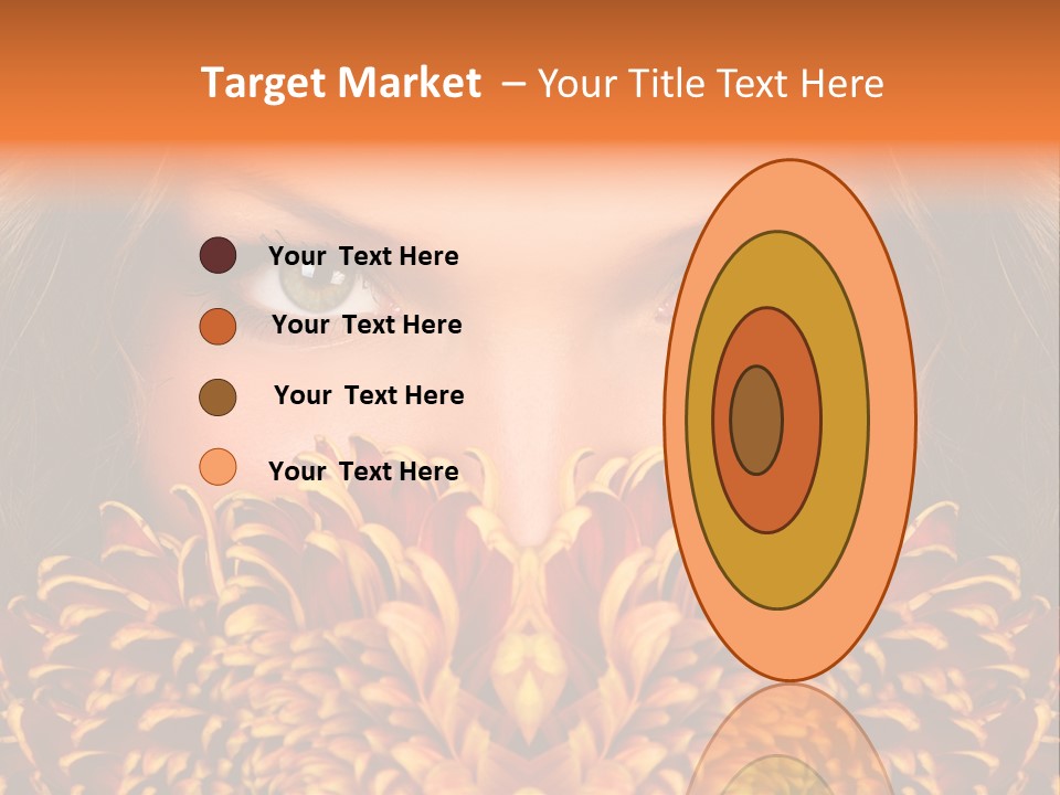 Mysterious Woman Eyes PowerPoint Template