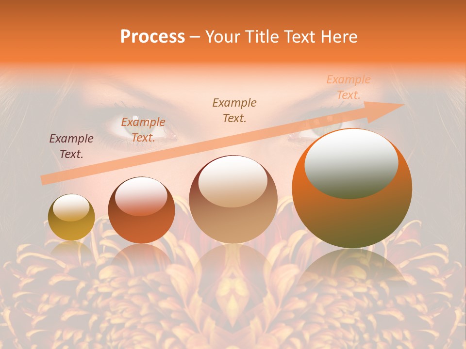 Mysterious Woman Eyes PowerPoint Template