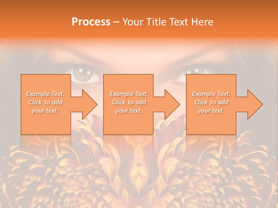 Mysterious Woman Eyes PowerPoint Template