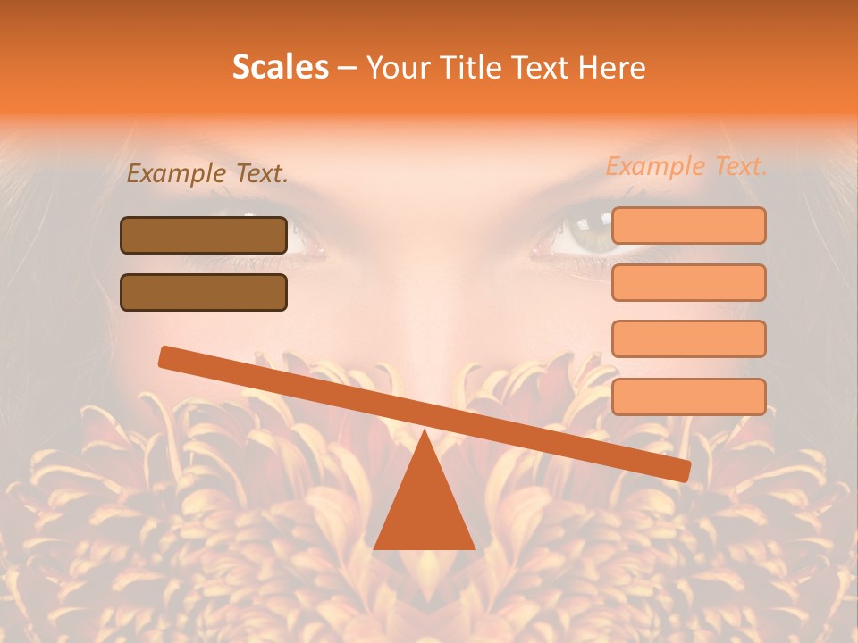 Mysterious Woman Eyes PowerPoint Template