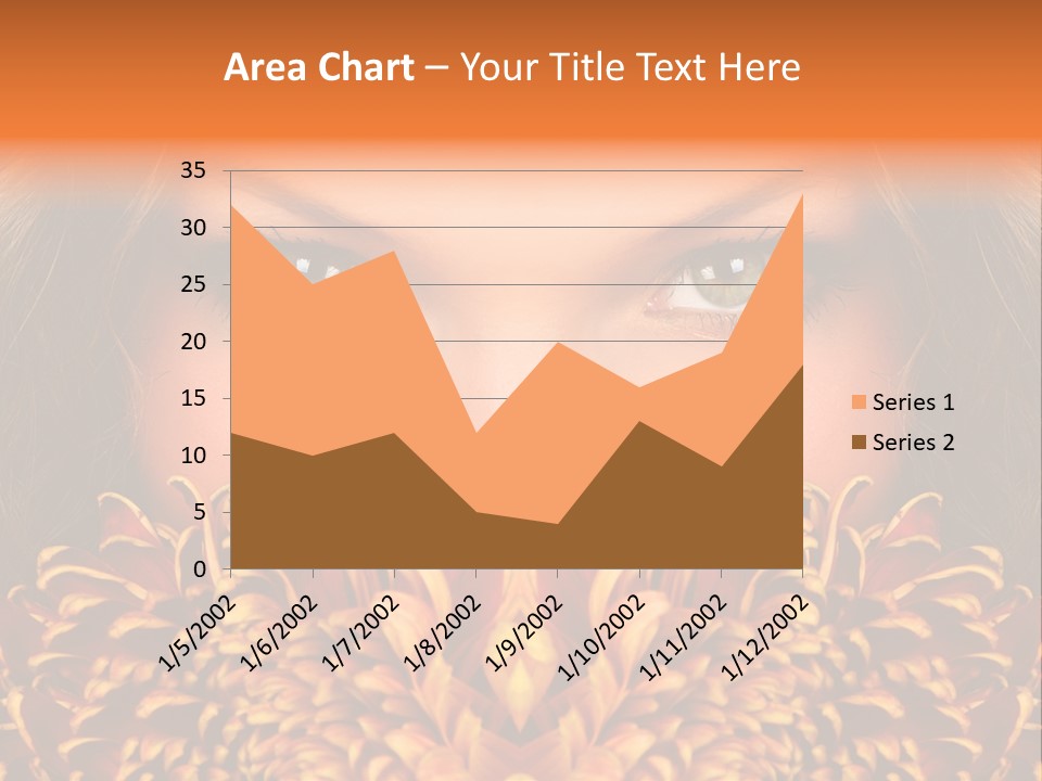 Mysterious Woman Eyes PowerPoint Template