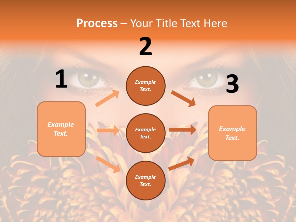 Mysterious Woman Eyes PowerPoint Template