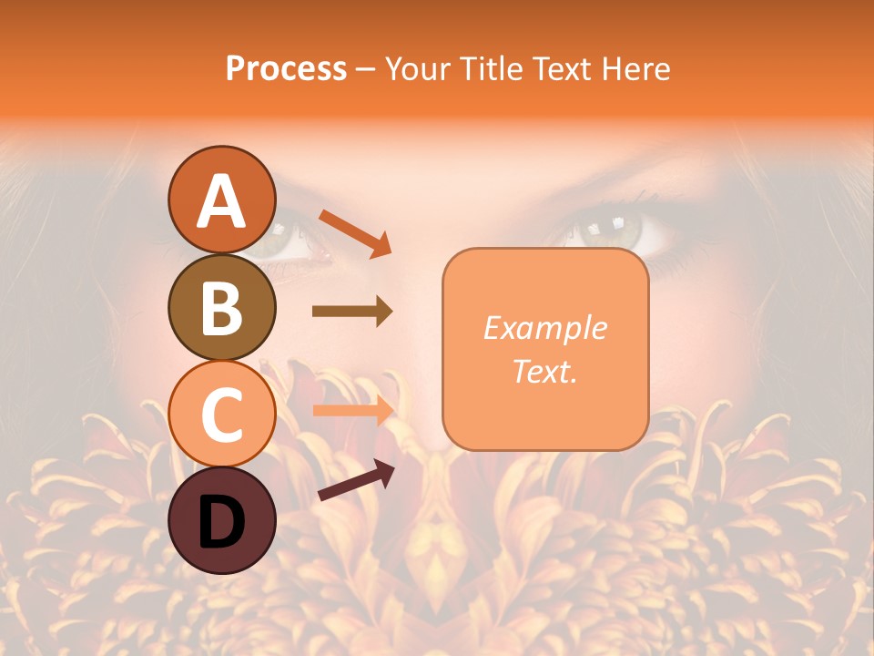 Mysterious Woman Eyes PowerPoint Template