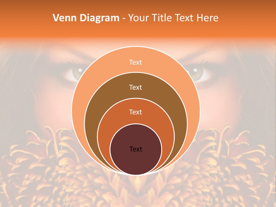 Mysterious Woman Eyes PowerPoint Template