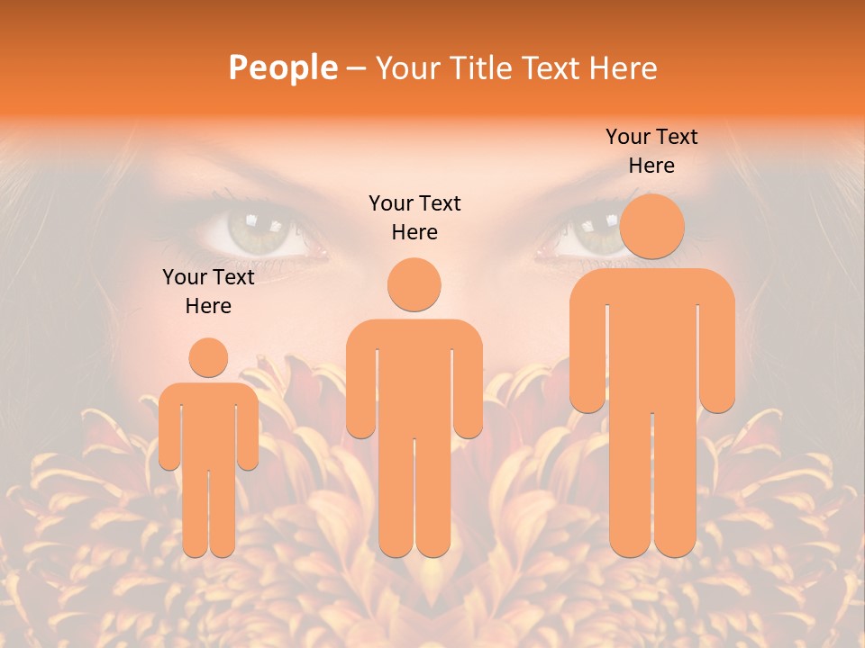 Mysterious Woman Eyes PowerPoint Template