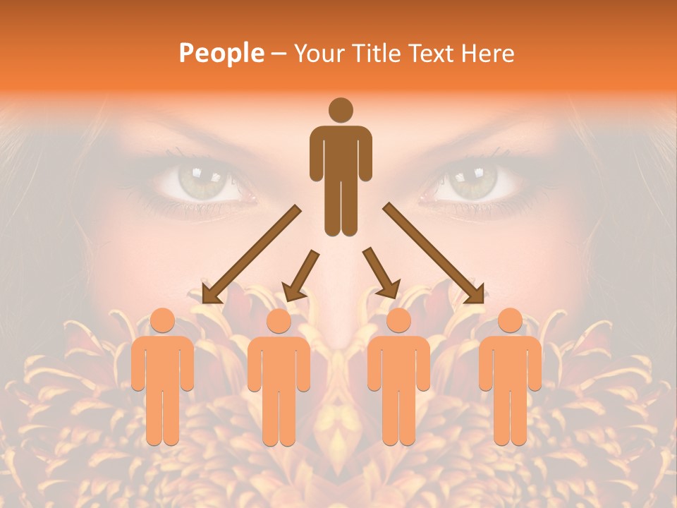 Mysterious Woman Eyes PowerPoint Template