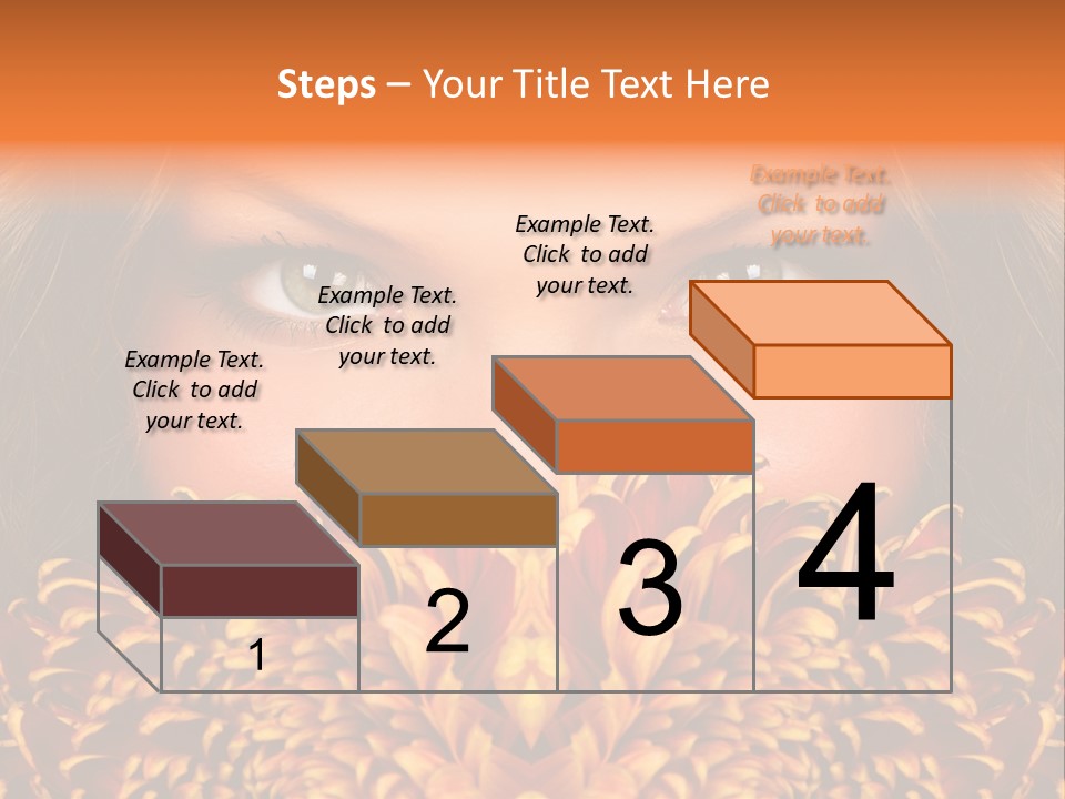 Mysterious Woman Eyes PowerPoint Template