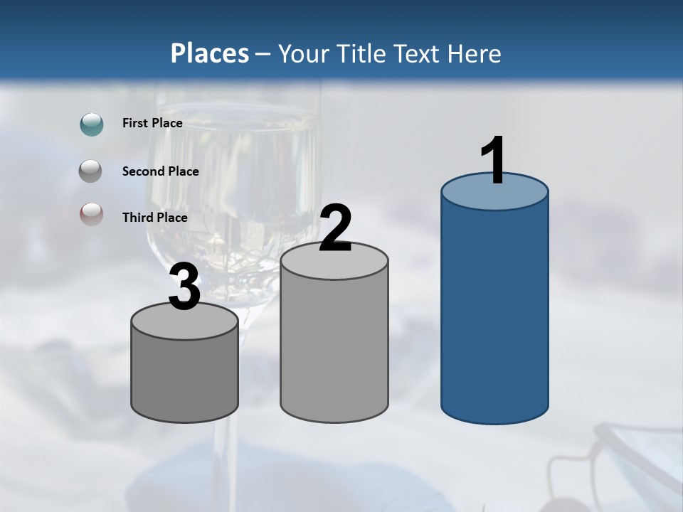 Crystal Glass On A Dining Table PowerPoint Template