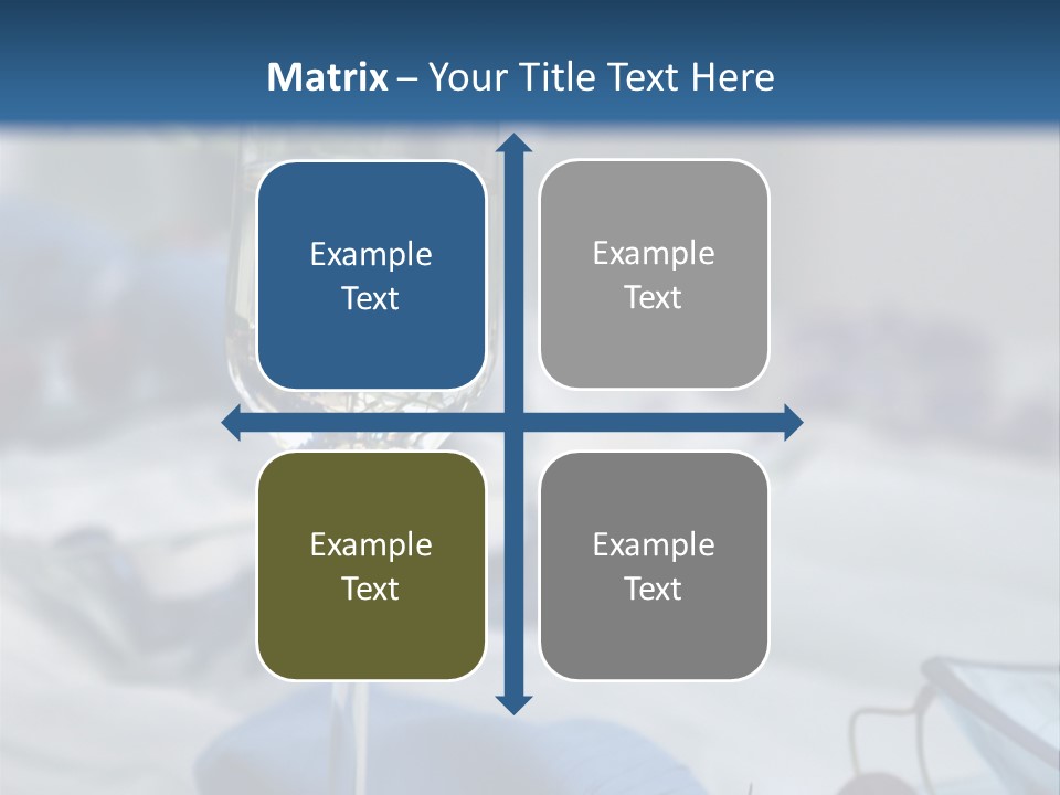 Crystal Glass On A Dining Table PowerPoint Template
