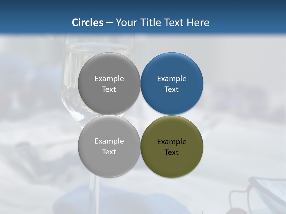 Crystal Glass On A Dining Table PowerPoint Template
