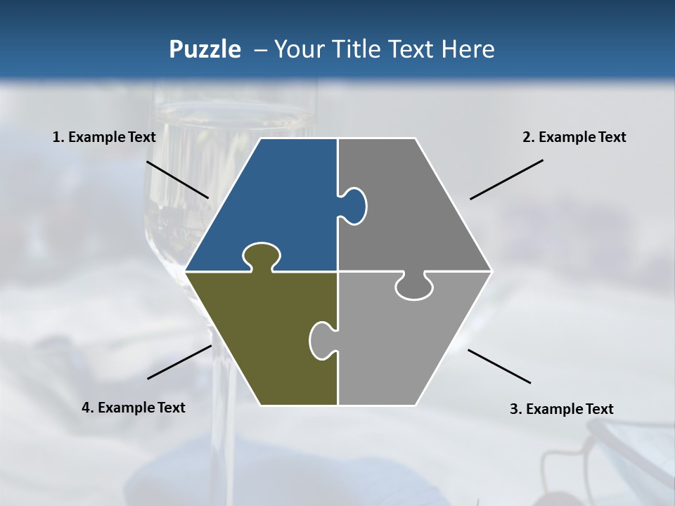 Crystal Glass On A Dining Table PowerPoint Template