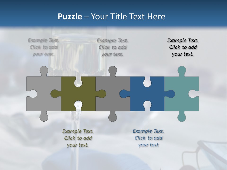 Crystal Glass On A Dining Table PowerPoint Template