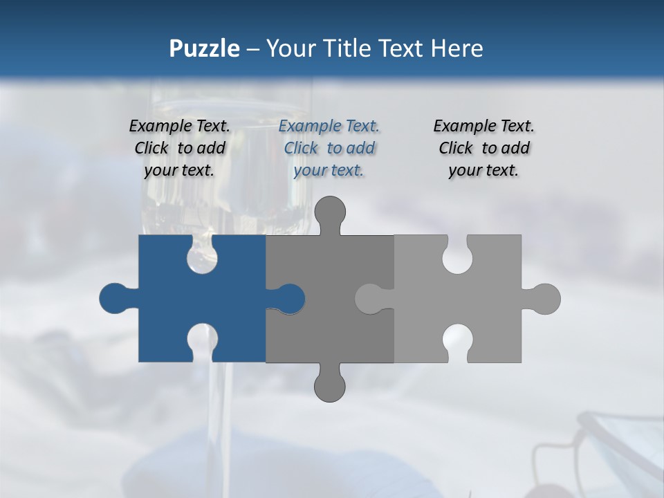 Crystal Glass On A Dining Table PowerPoint Template