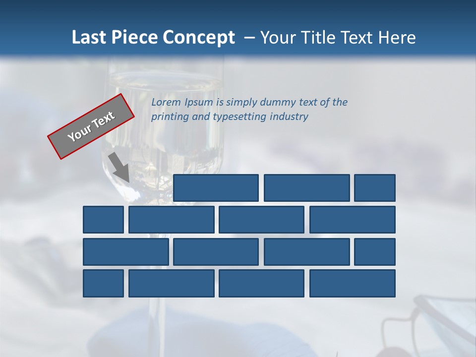 Crystal Glass On A Dining Table PowerPoint Template