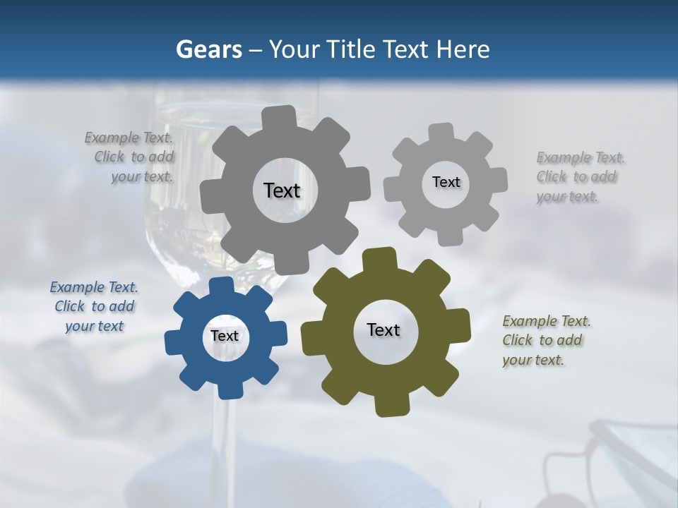 Crystal Glass On A Dining Table PowerPoint Template