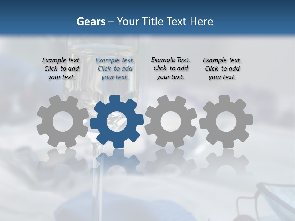 Crystal Glass On A Dining Table PowerPoint Template