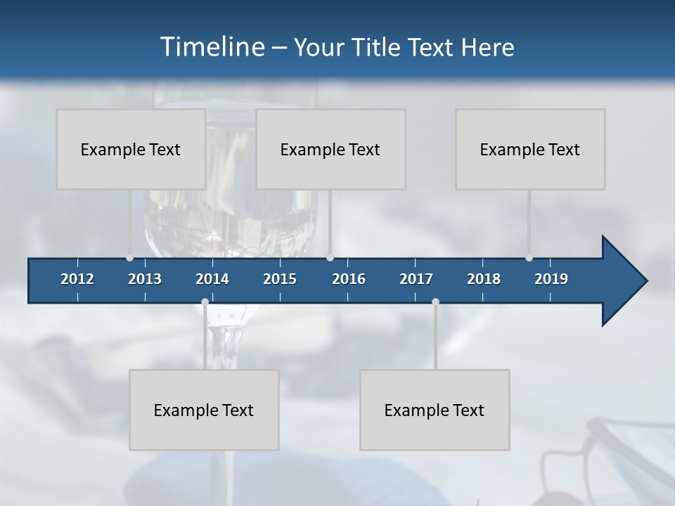 Crystal Glass On A Dining Table PowerPoint Template