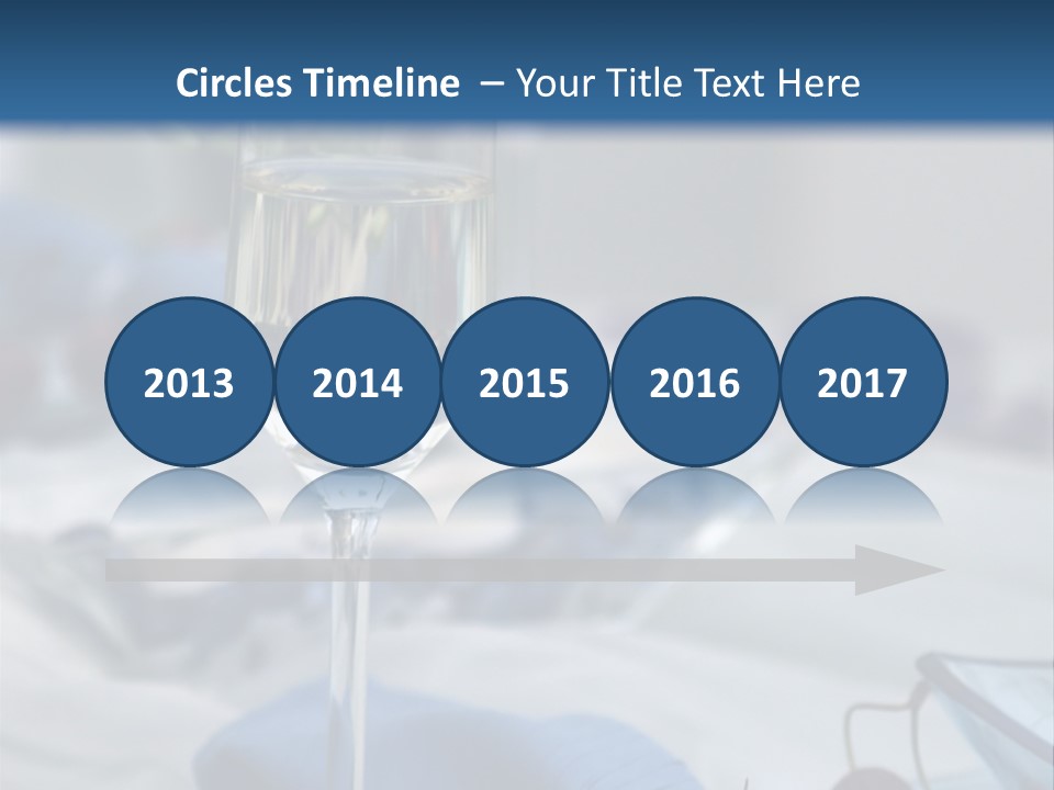 Crystal Glass On A Dining Table PowerPoint Template