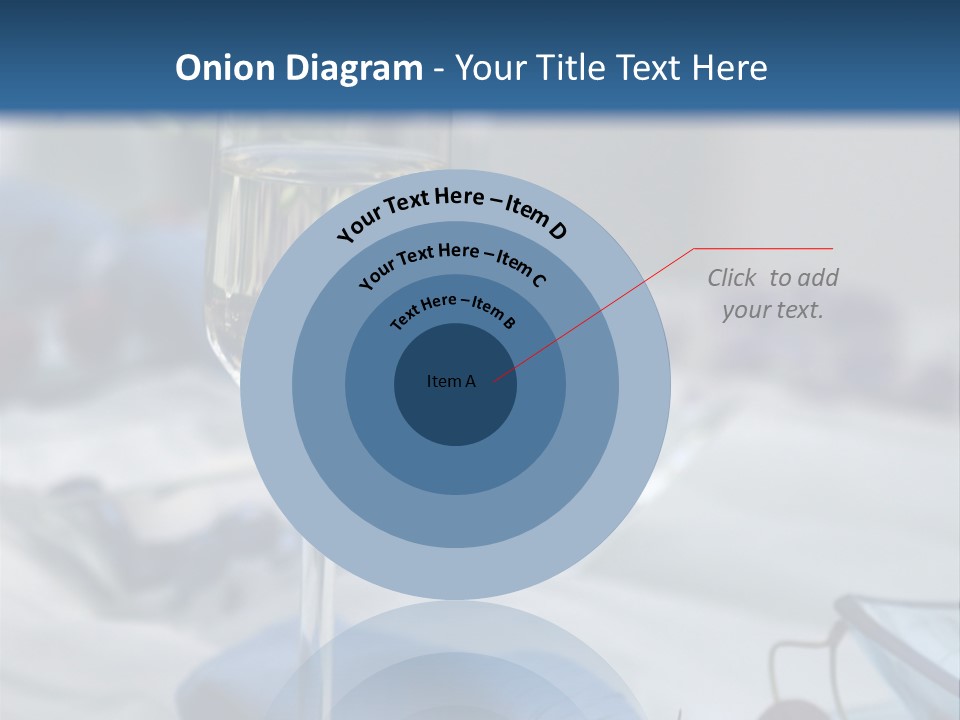 Crystal Glass On A Dining Table PowerPoint Template