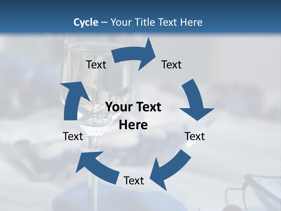 Crystal Glass On A Dining Table PowerPoint Template