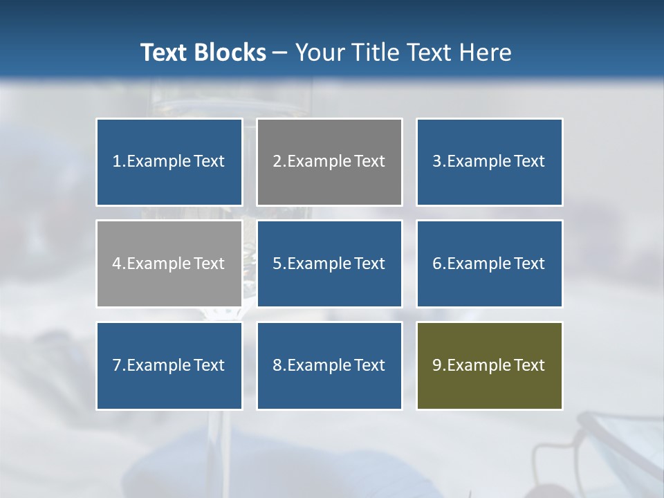 Crystal Glass On A Dining Table PowerPoint Template