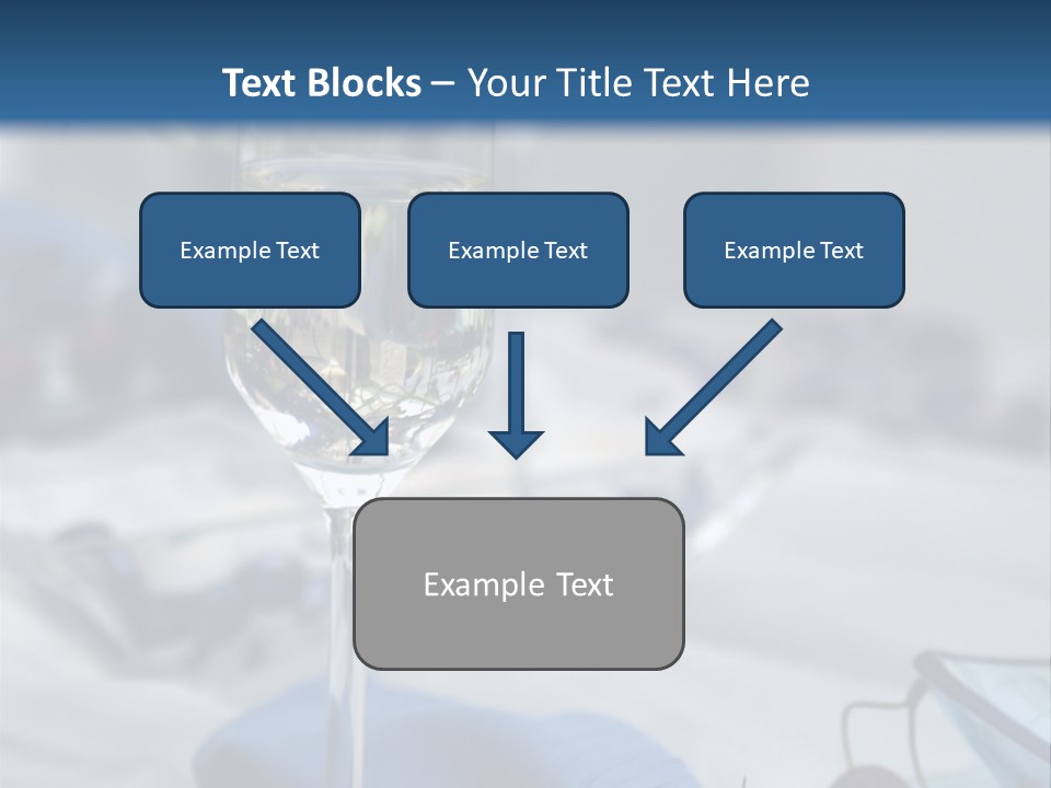 Crystal Glass On A Dining Table PowerPoint Template