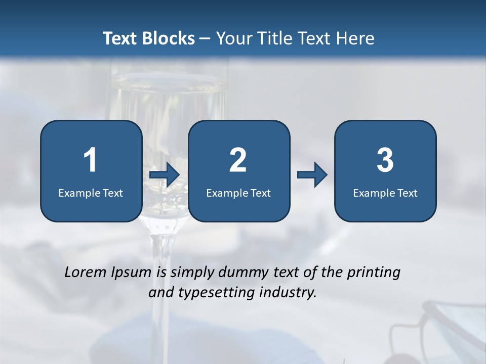 Crystal Glass On A Dining Table PowerPoint Template