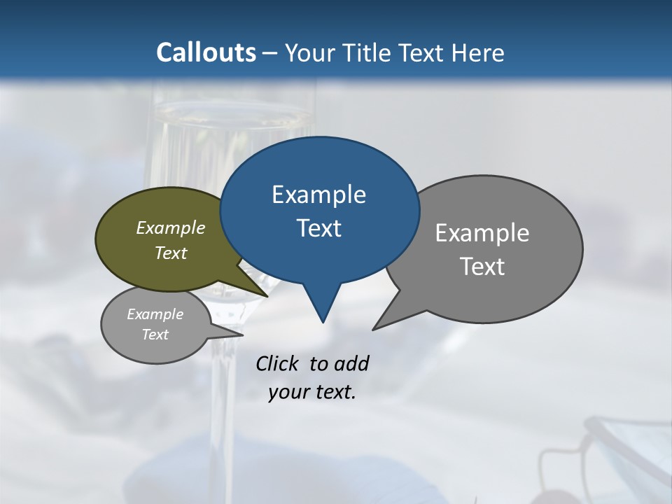 Crystal Glass On A Dining Table PowerPoint Template