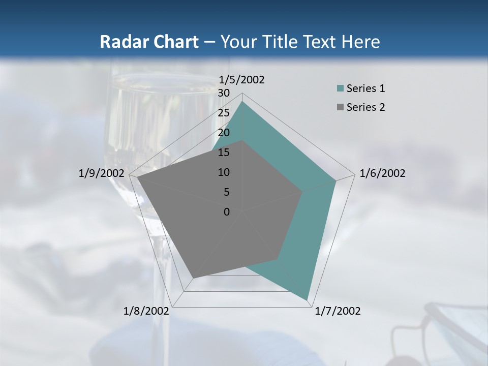 Crystal Glass On A Dining Table PowerPoint Template