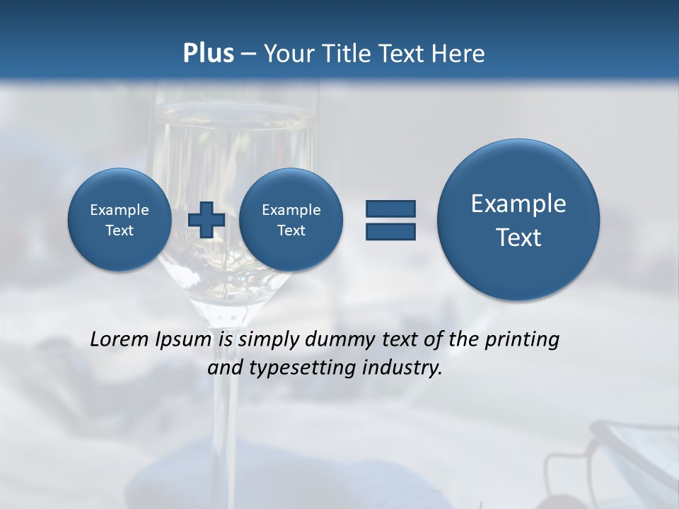 Crystal Glass On A Dining Table PowerPoint Template