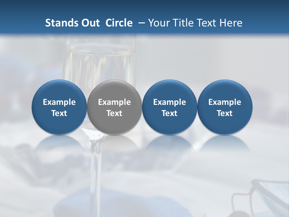 Crystal Glass On A Dining Table PowerPoint Template