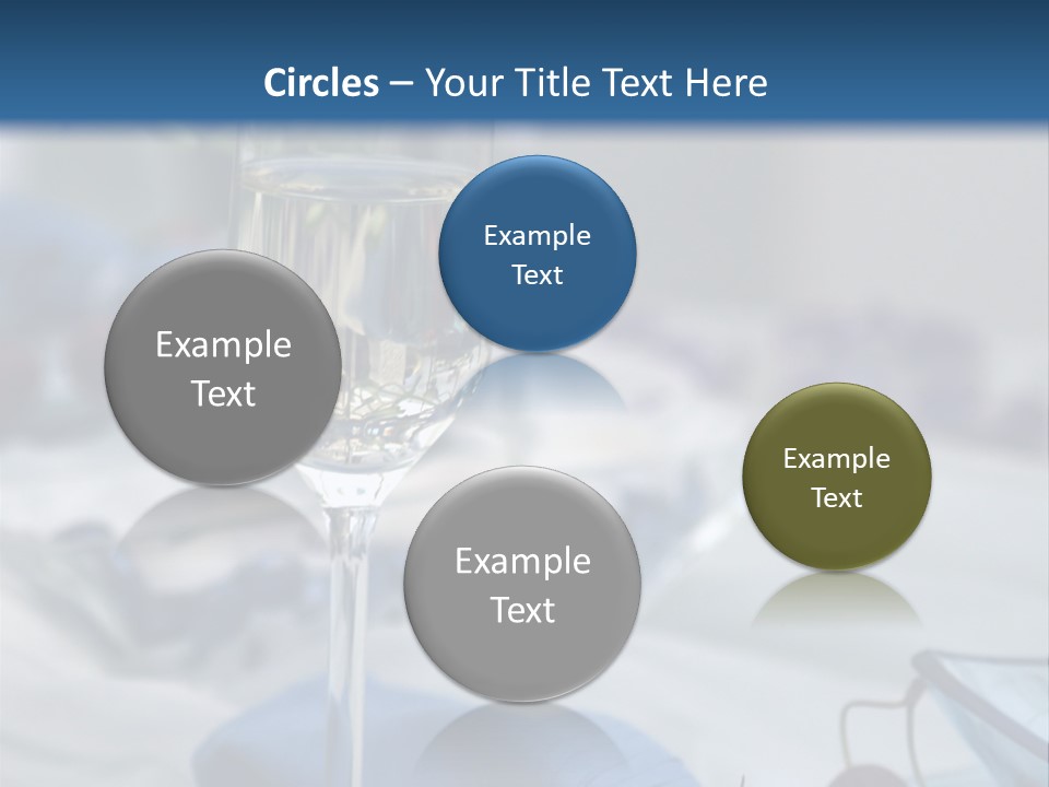 Crystal Glass On A Dining Table PowerPoint Template