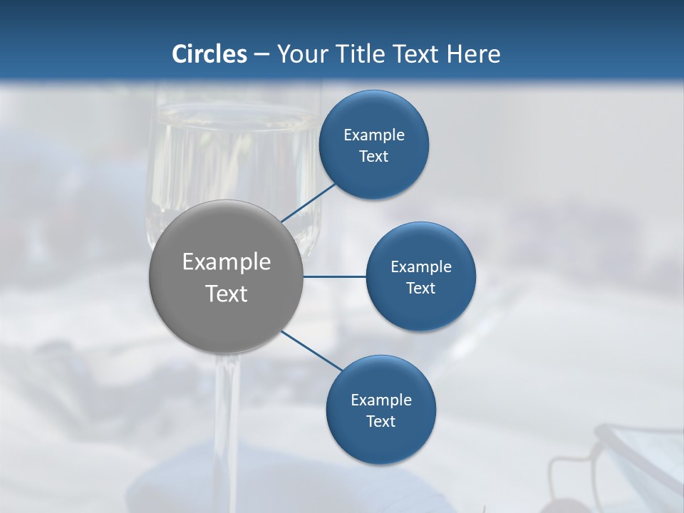 Crystal Glass On A Dining Table PowerPoint Template