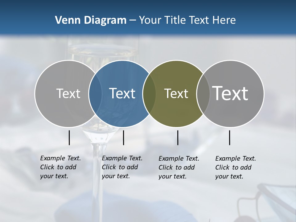 Crystal Glass On A Dining Table PowerPoint Template