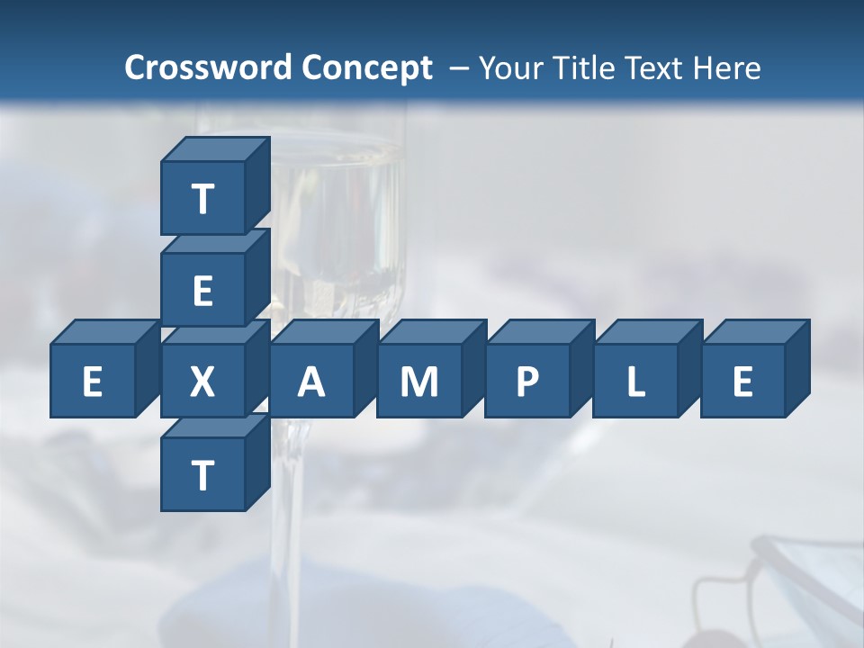 Crystal Glass On A Dining Table PowerPoint Template