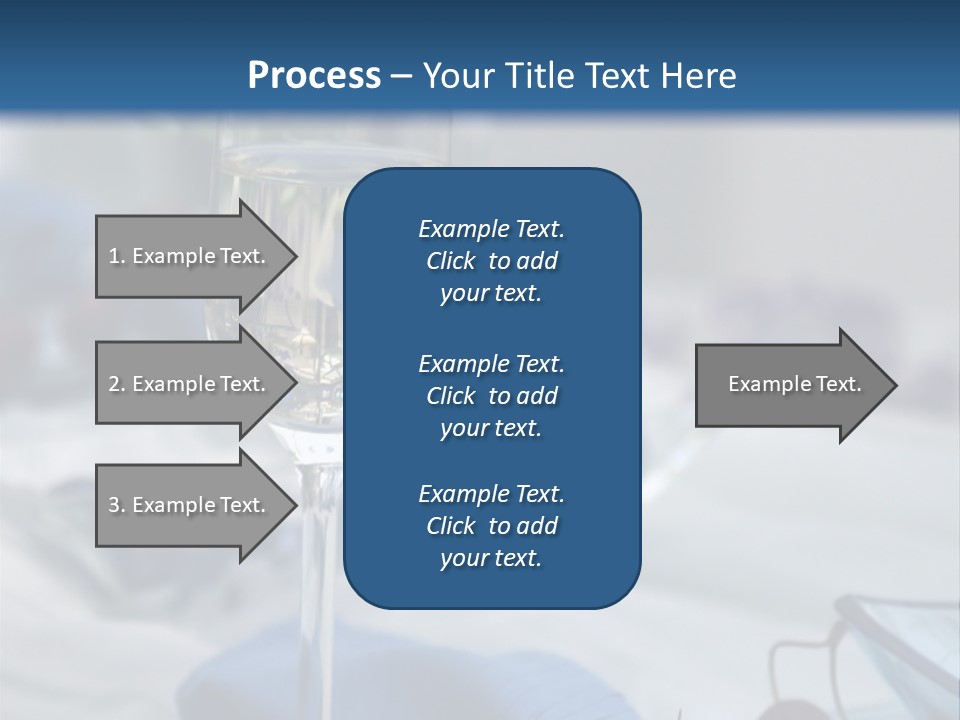 Crystal Glass On A Dining Table PowerPoint Template