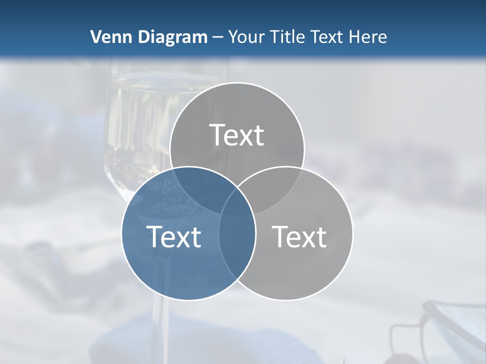 Crystal Glass On A Dining Table PowerPoint Template