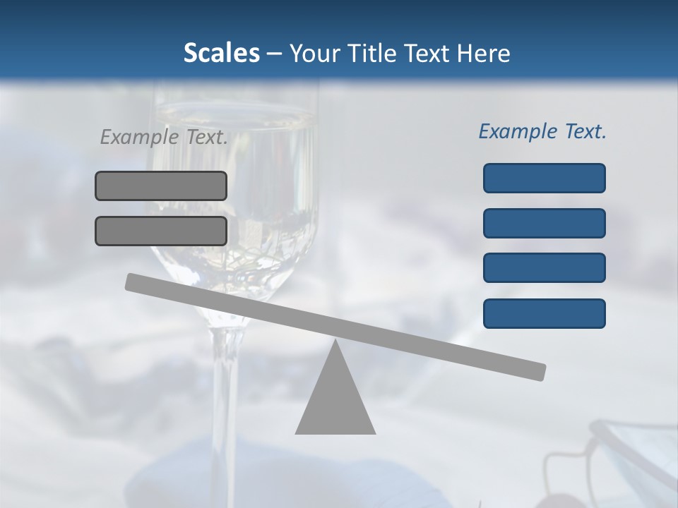 Crystal Glass On A Dining Table PowerPoint Template