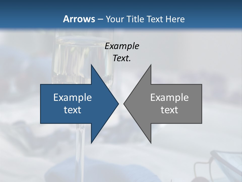Crystal Glass On A Dining Table PowerPoint Template