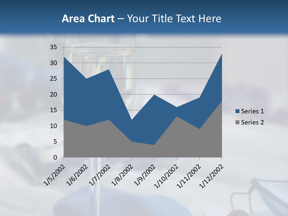 Crystal Glass On A Dining Table PowerPoint Template