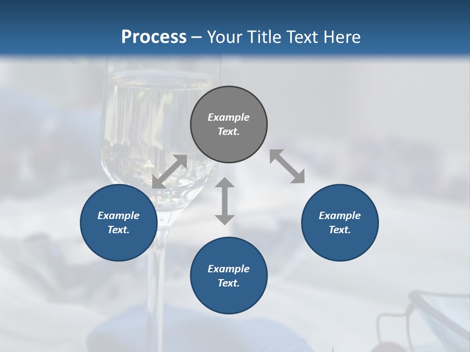 Crystal Glass On A Dining Table PowerPoint Template