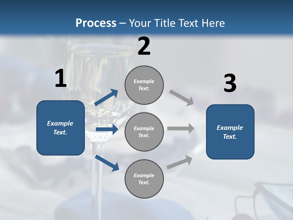 Crystal Glass On A Dining Table PowerPoint Template