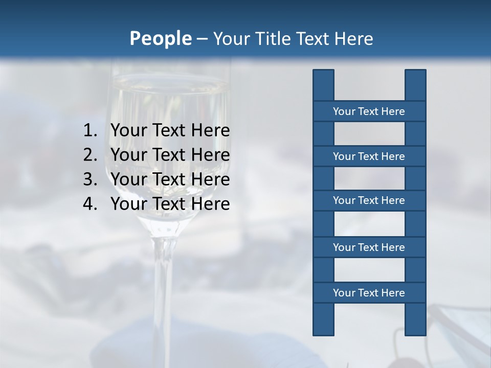 Crystal Glass On A Dining Table PowerPoint Template